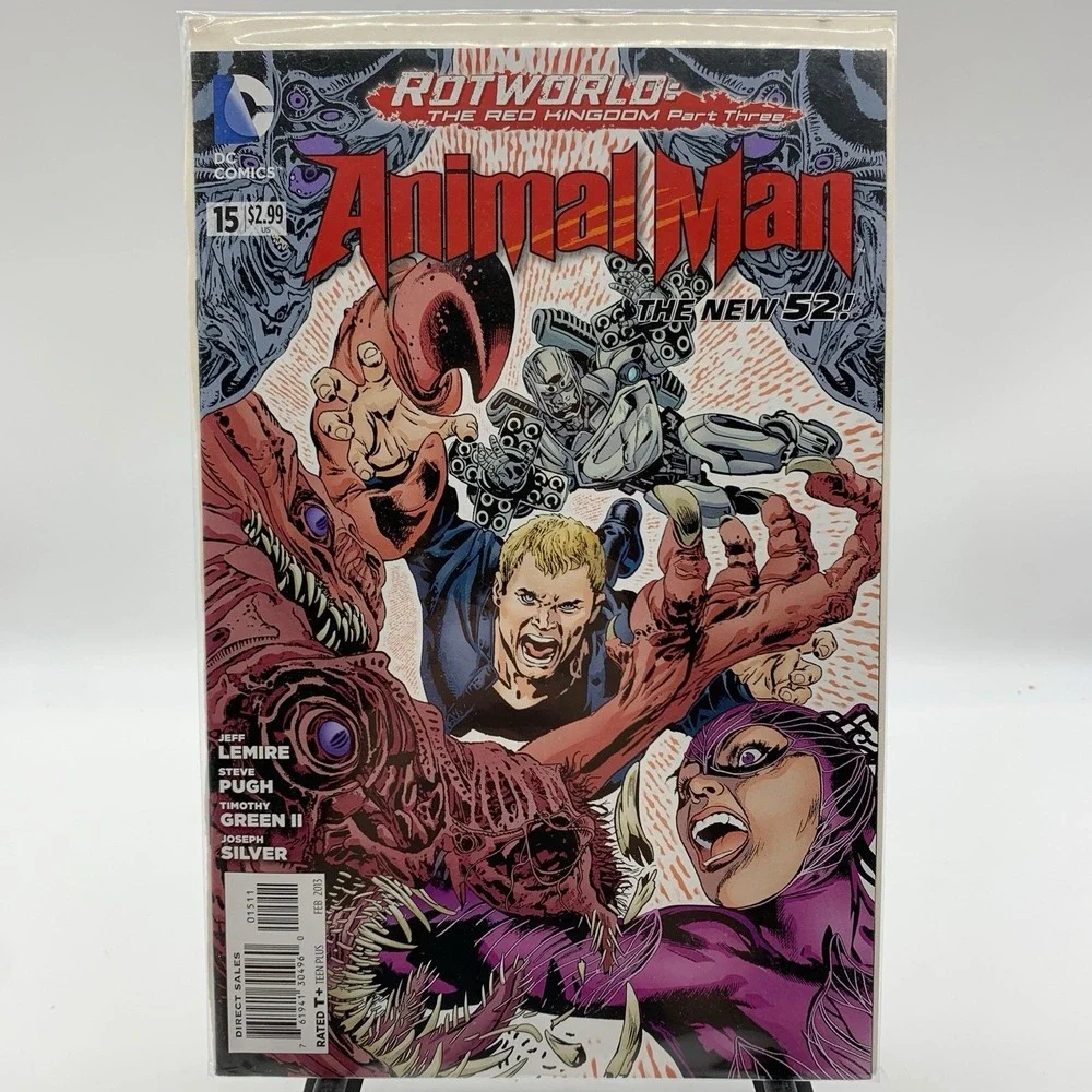Animal Man #15 Rotworld Red Kingdom‎ 3 DC Comics 2013 Bagged And Boarded